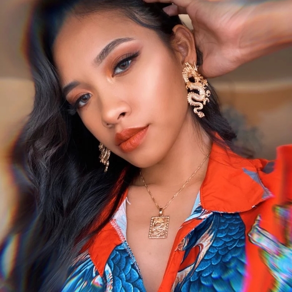 Mystic Dragon Statement Earrings - Picture 7 of 8